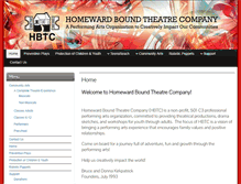 Tablet Screenshot of homewardboundtheatre.org